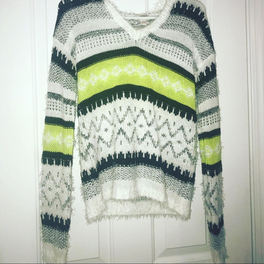 Funky and soft hooded sweater.